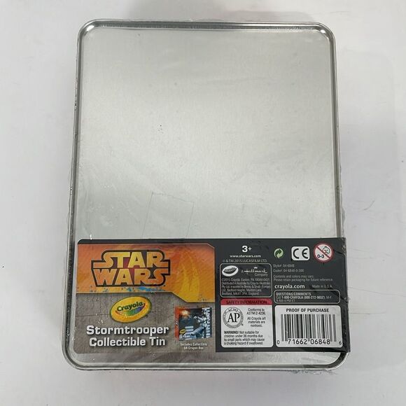 SEALED 2015 Crayola Stormtrooper Collectors 64 Crayon Tin Disney - Picture 3 of 4